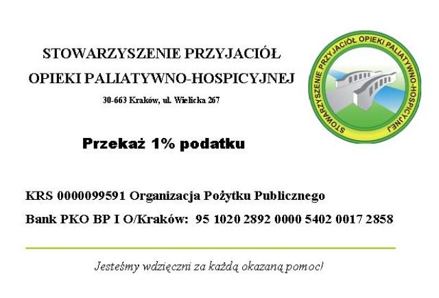 PODARUJ 1% PODATKU